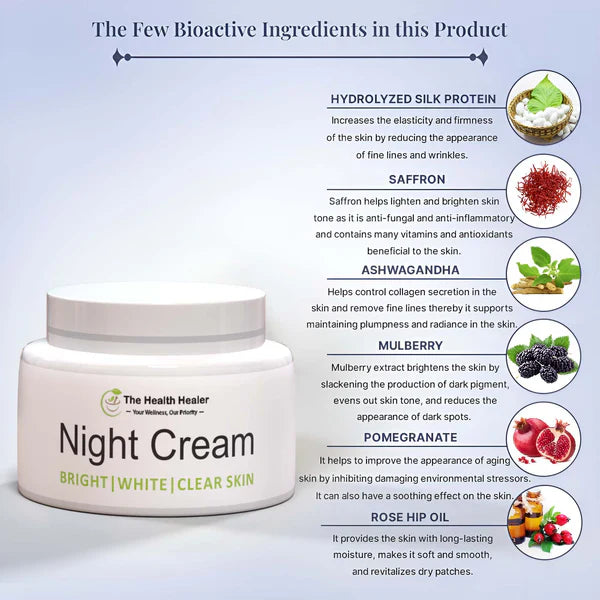 The Health Healer Brightening & Glowing Night Cream 💯 Guaranteed Results